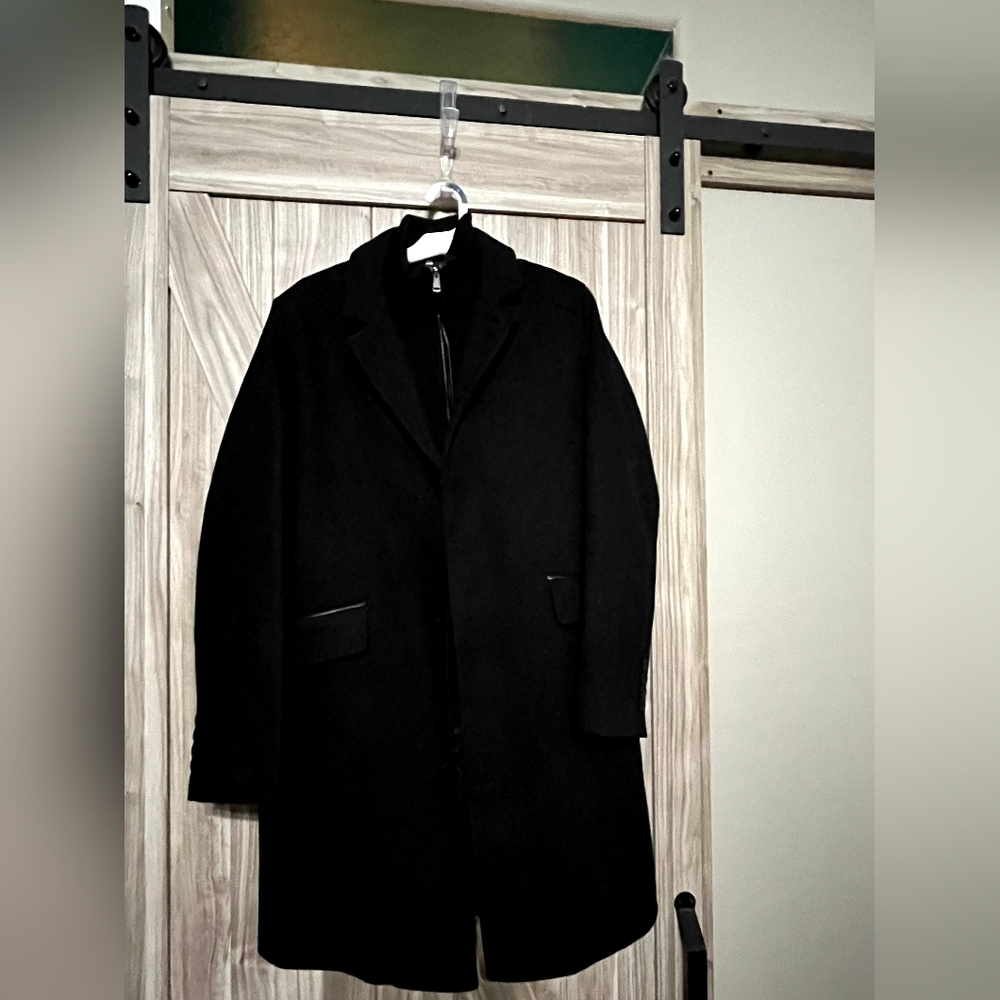 Cole Haan Black Men's Trench Coat